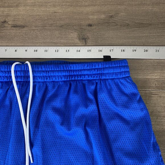 Energy Zone Mens Basketball Shorts XL W36 Blue Drawstring Elastic Waist Pocket - Picture 10 of 12